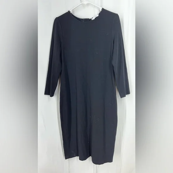 VINCE. Black Sheath Dress L - Picture 3 of 12